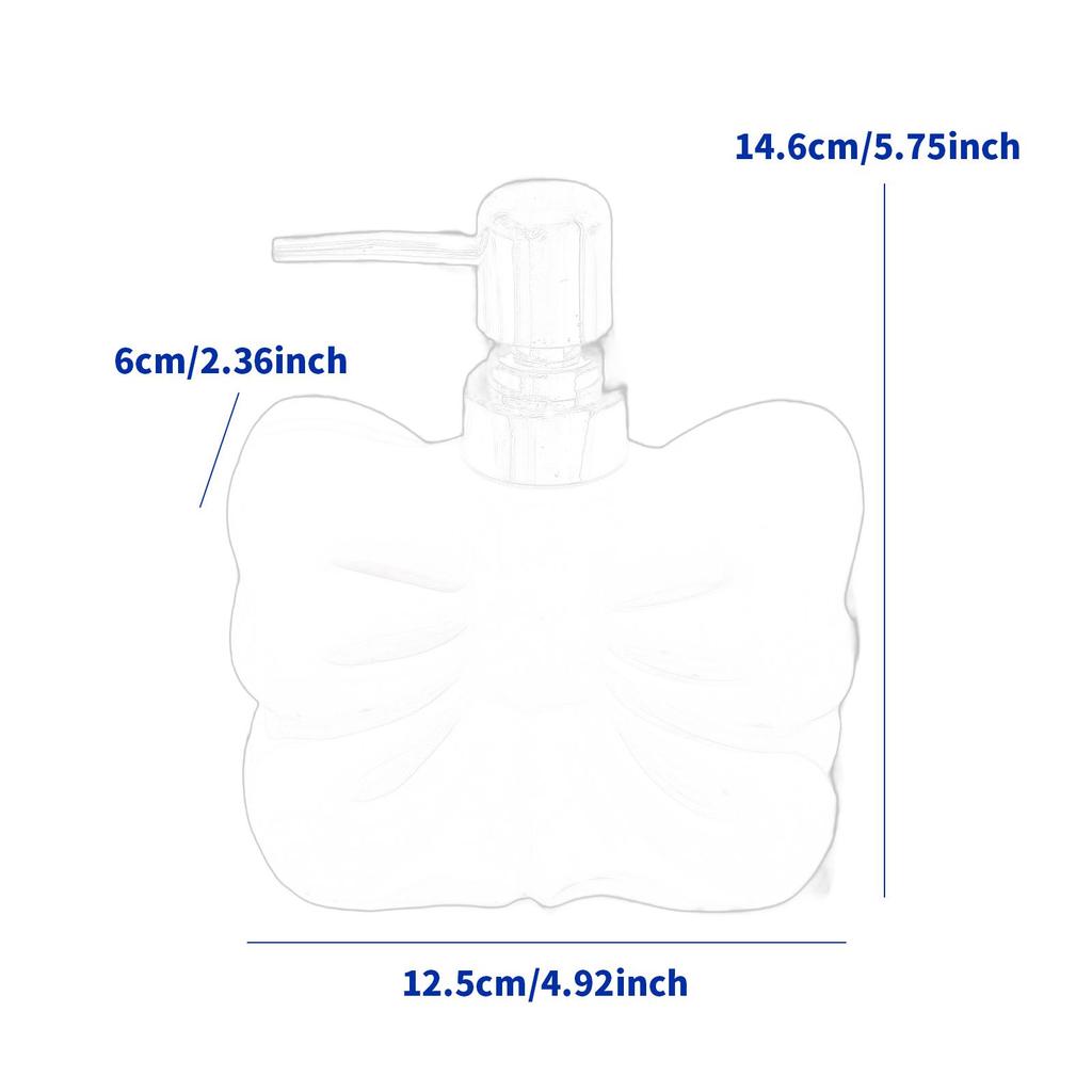 Bow Lotion Dispenser Cute Lotion Bottle for Dish Soap Shampoo Countertop