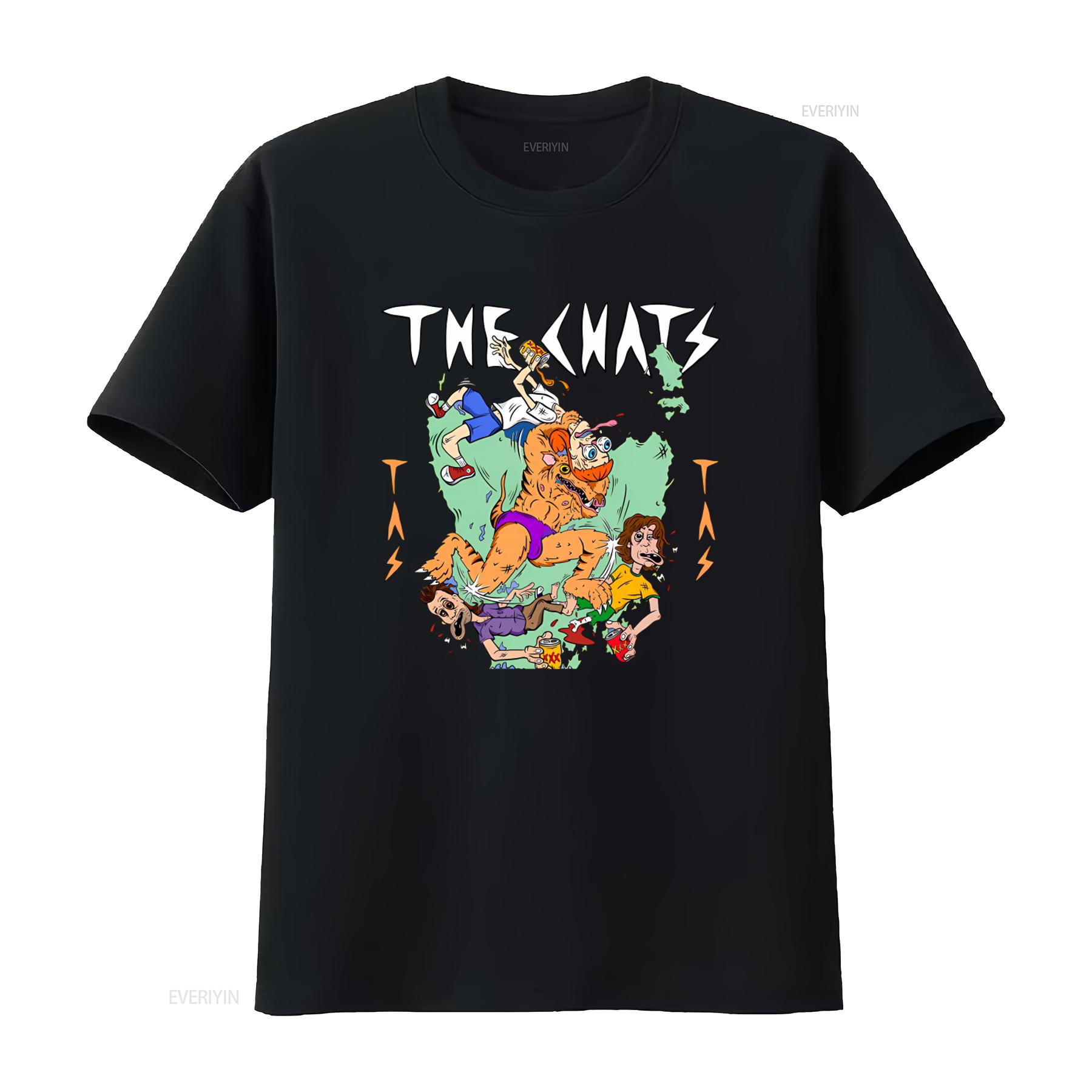 

The Chats Band Poster T shirt Sizes S 345Xl Q879 vintage Washed Stylish Casual homme graphic fashion Breathable streetwear 4XL