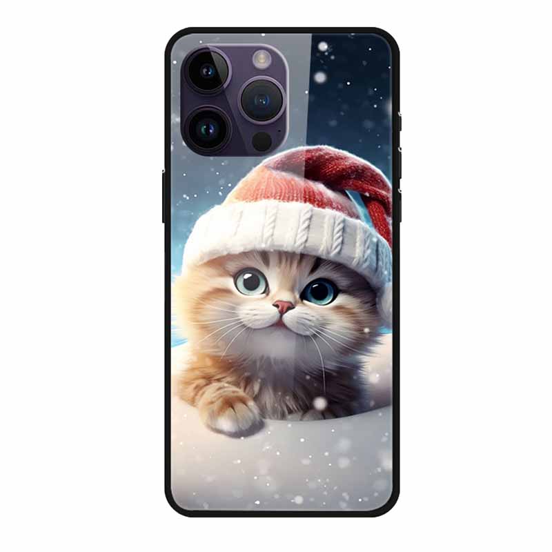 Tempered Glass Case For iphone 15 Pro Max Case Hard Glass Back Cover Soft TPU Bumper For iphone 16 Pro Max Phone Case 16Pro Max