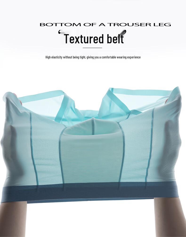 Xue Zhong Fei Men's 5A Antibacterial Ice Silk Seamless Boxer Briefs 3-Pack