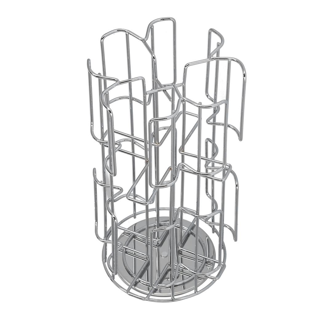 Household Coffee Capsule Holder Rotatable Storage Rack Shelf for 64Pcs Capsule Kitchen