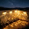 Solar Powered Half Moon Fence Lights 2 Pack Outdoor Waterproof LED Garden Decorative Lighting for Pathway Wall Patio Deck