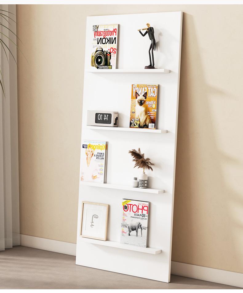 Nordic Floor-Standing Bookshelf: Multi-Layer Wall Storage Rack for Magazines and Picture Books