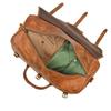 Leather Duffle Bag: Handmade Brown Weekender Travel Bag