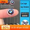 New 2025 11/14mm Car Remote Key Fob Emblem Badge Radio Button Sticker For BMW 50th E46 E90 E49 F30 F80 E36 E46 E93 E92 F34