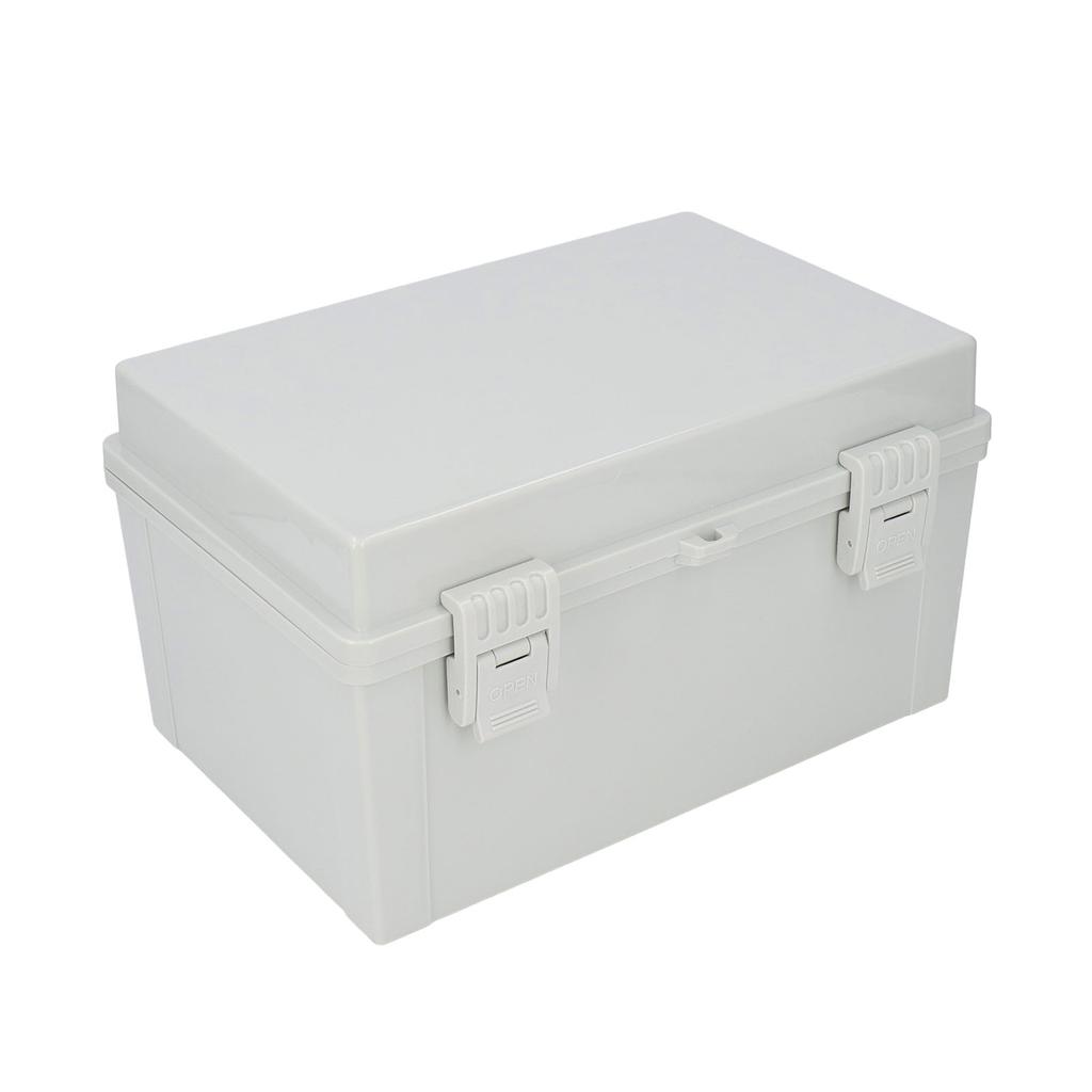 Gray Hinged Cover Electrical Junction Box IP67 Waterproof Electric Project Box for Outdoor
