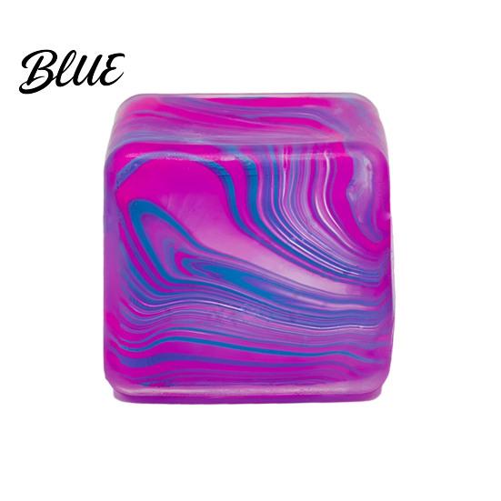 Slow Rebound Stress Cube Flow Texture Toy Anxiety Relief Squeeze Sensory Home Office Relaxation TPR Decompression Ball Pinch