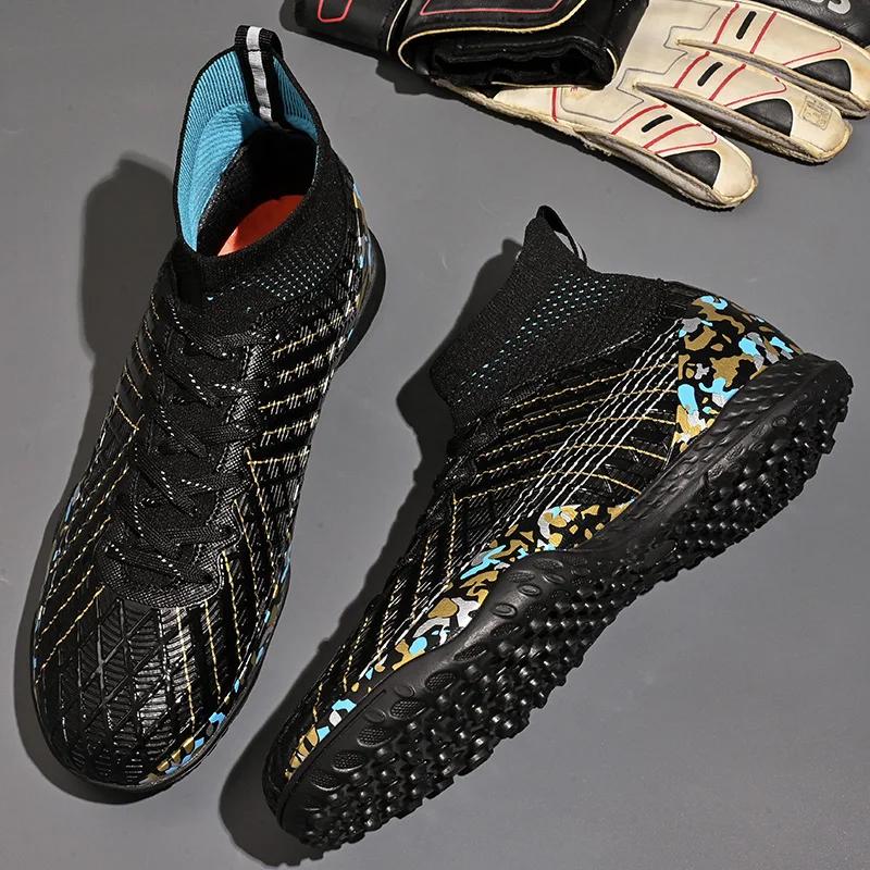 Fashion Men Football Boots Professsional Original Society Football Boot Turf Training Teenager Futsal Court Football Boot for Children