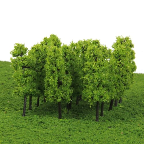 [Generic] 20 Pagoda Tree Model Trees for Railway Model Dioramas and Miniature Gardens