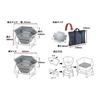 [Amazon.co.jp Limited] CAPTAIN STAG Bonfire Stand Barbecue Stove Grill 3-in-1 Hexa Stainless Steel Fire Grill L Size Stainless Steel Storage Bag