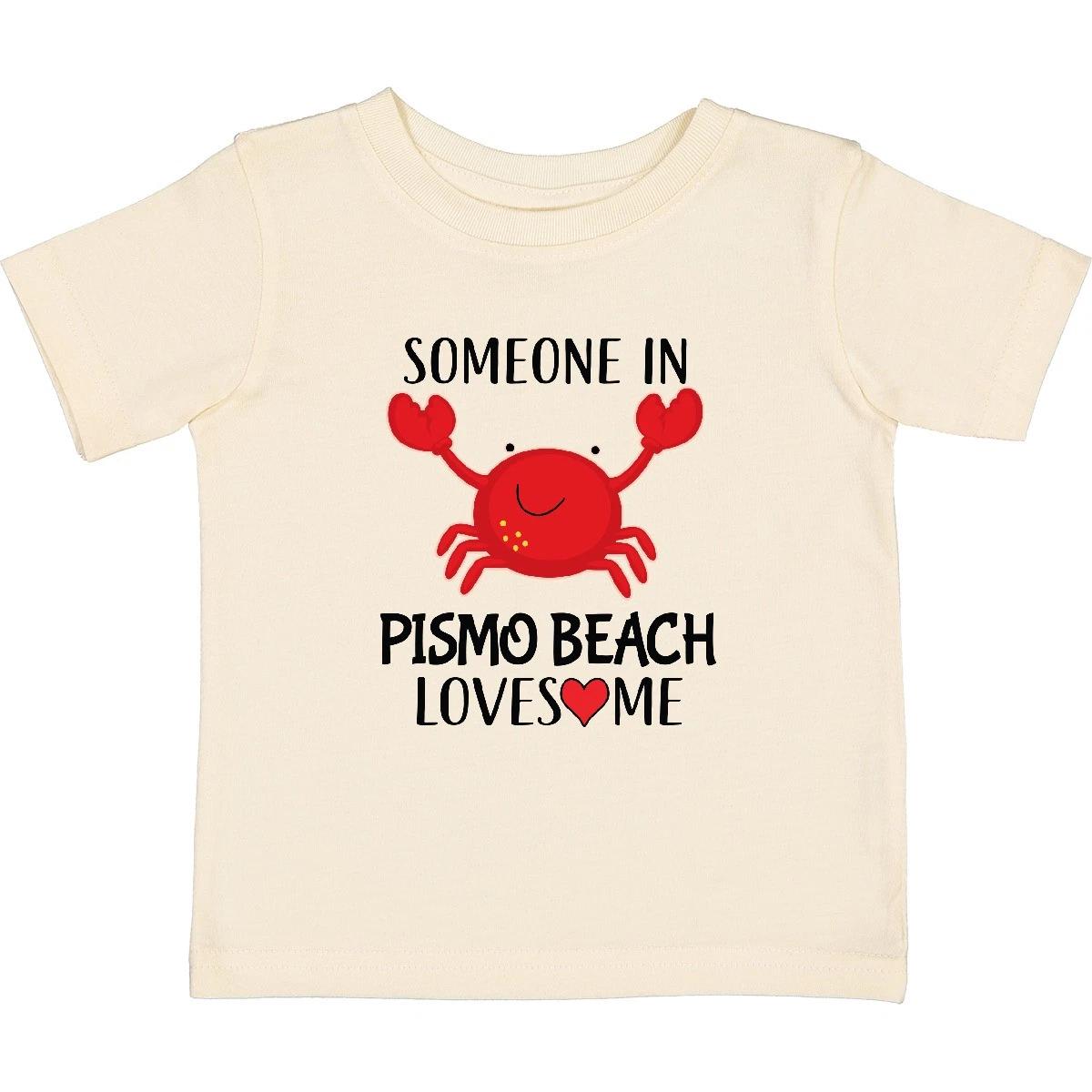 

Inktastic Someone In Pismo Beach Loves Me Baby T-Shirt Vacation Crab Cute Kids 100