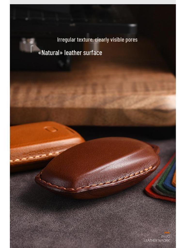 Genuine Leather Key Cover for GAC Trumpchi GS4/GS8/GS5/M6/GS7/M8 Models.