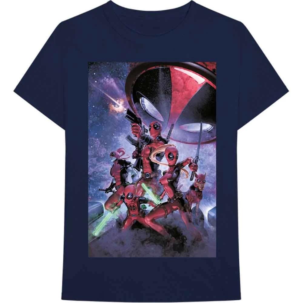 Marvel Comics Deadpool Family Official Men s Unisex T-Shirt L