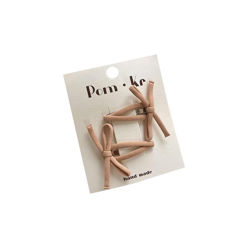 Korean Style Autumn/Winter Fabric Bow Hair Clip for Girls