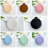 4Pcs Mini Makeup Mirror with Comb Round Air Cushion Comb Simple Folding Air Bag Comb  Girl Women