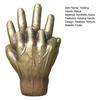 Holding Hands Statue Artistic Resin Sculpture Palm Gesture Design Ornament Metallic Texture Indoor Outdoor Decor
