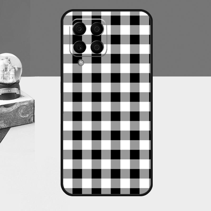 Plaid Pattern Stripes Case For Samsung Galaxy M53 M33 M15 M35 M55 M11 M14 M34 M54 M31 M51 M12 M32 M52 M16 M36 M56