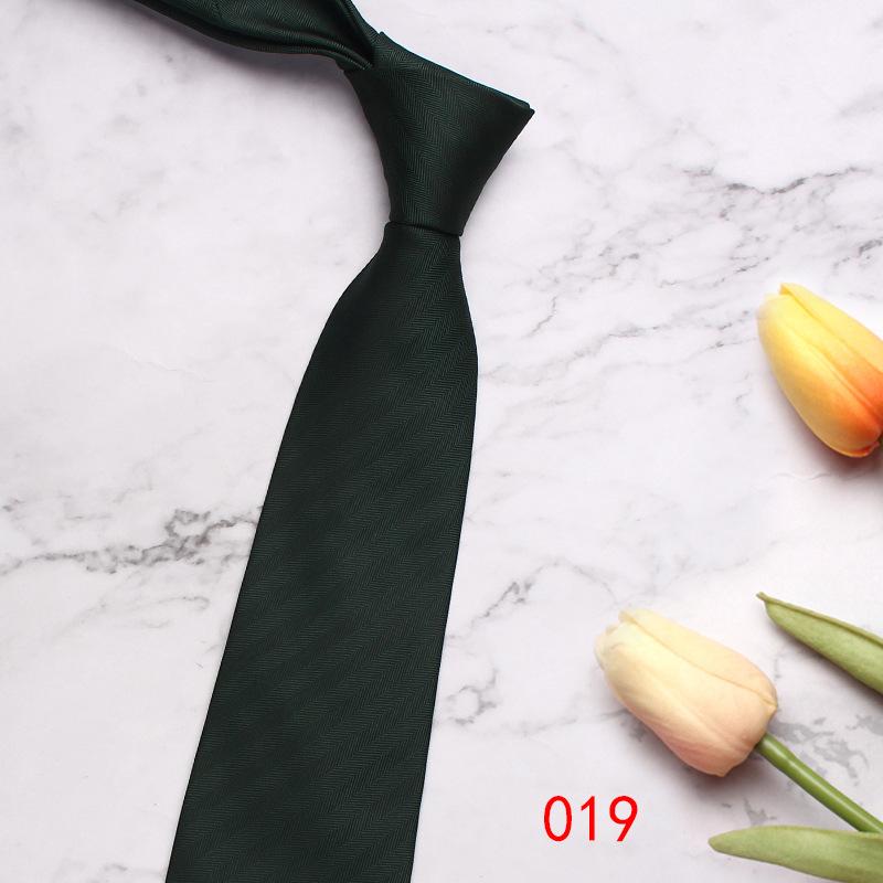 Green Series Business Tie Men'S Retro Striped Cashew Flower Polyester Silk Hand Tie