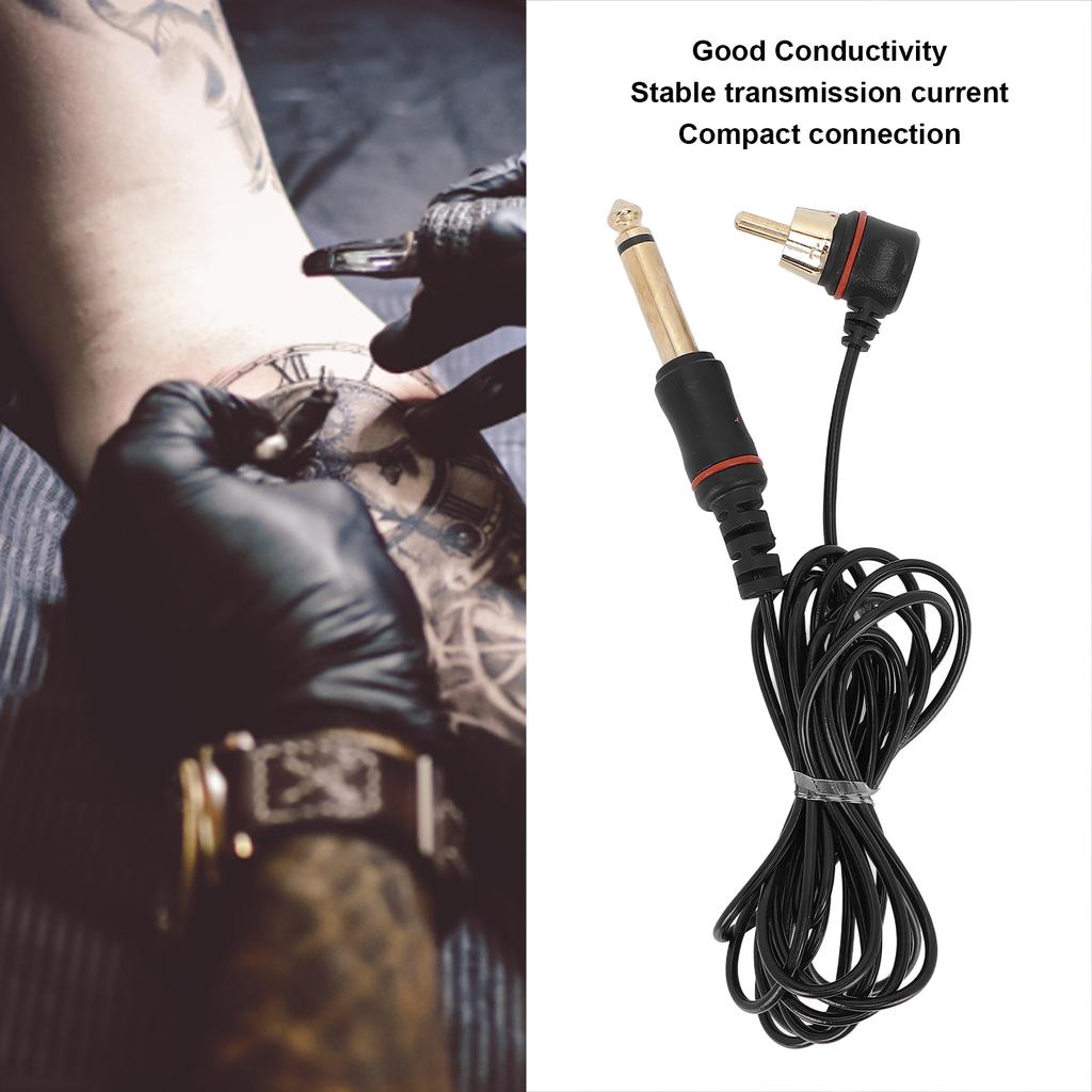 Professional Tattoo RCA Connect Clip Cord Ultra Fine Tattoo Hookline Tattoo Accessories 2m