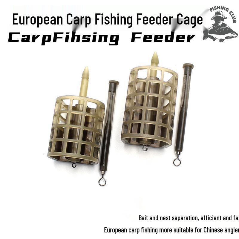 Feide European Style Carp Fishing Bait Cage with Lead Weight Bait Holder Groundbait Feeder.