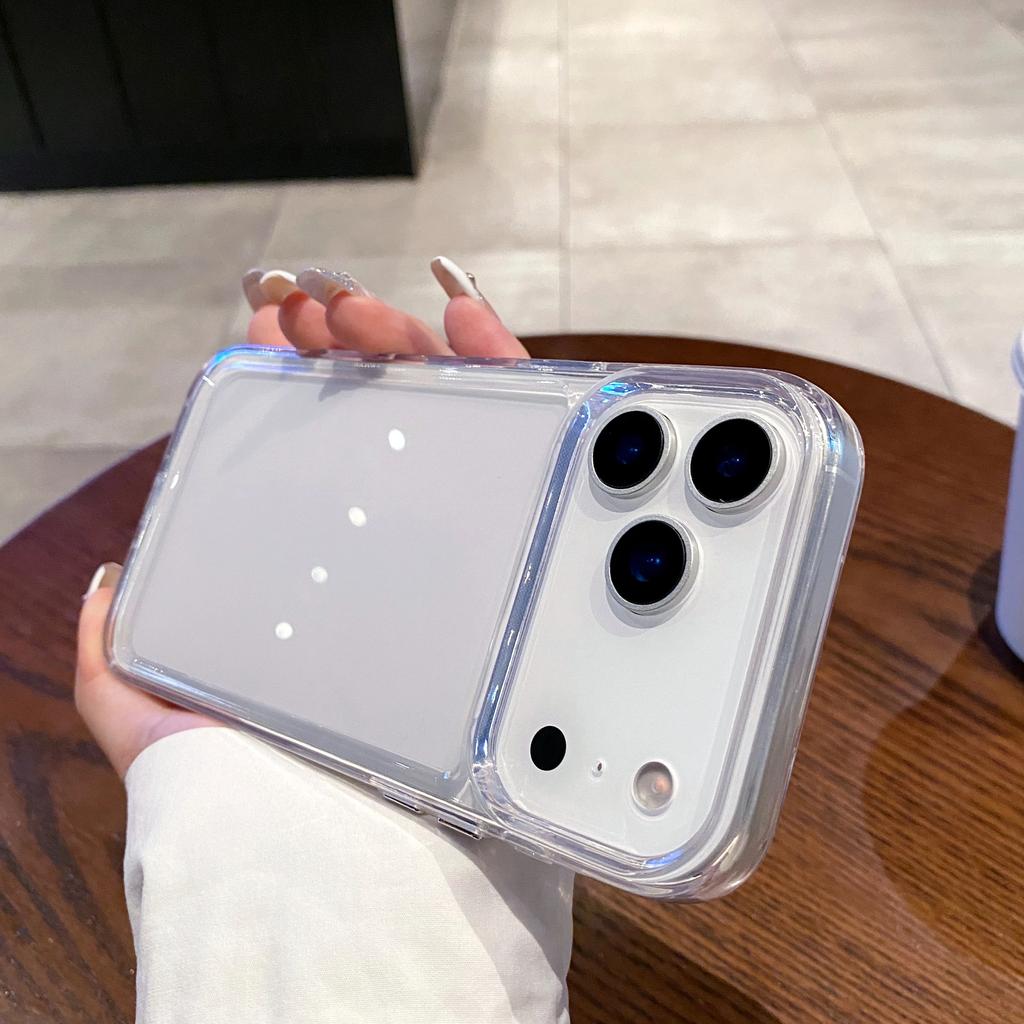 Transparent Acrylic Phone Case For iPhone 17 Air 16 16e 15 14 13 12 Mini 11 Pro XR XS Max Plus Bumper Hard Shockproof Back Cover