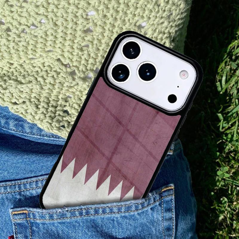 Qatar Flag National Banner mobile phone case Compatible with IPhone 17 16 15 14 13 12 11Pro Max 17 Air cover