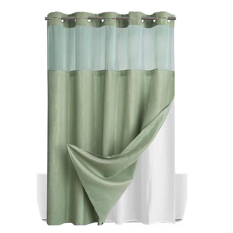 Waffle Weave Shower Curtain