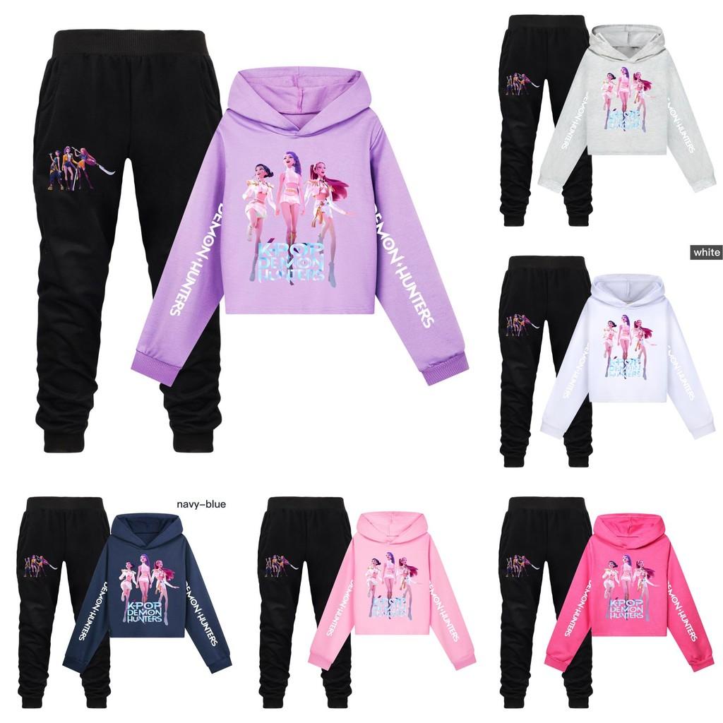 Kpop Dämonenjäger Kinder Sportbekleidungsset Aus Baumwolle Für Aktives Spielen