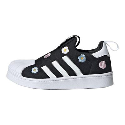 Superstar 360 C Ricamo Floreale - Sneakers Nere per Bambini Bianco Nuvola Nero Core Nero Rosa Chiaro IG7014