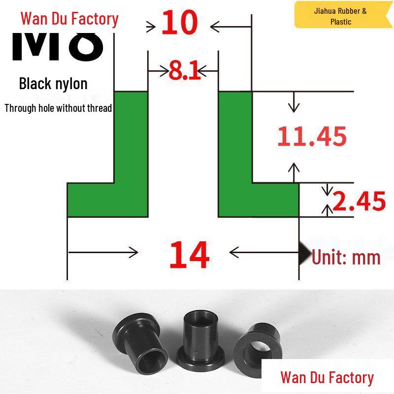 T-Shaped Nylon Insulating Bushing Spacer for M3-M35 Threads
