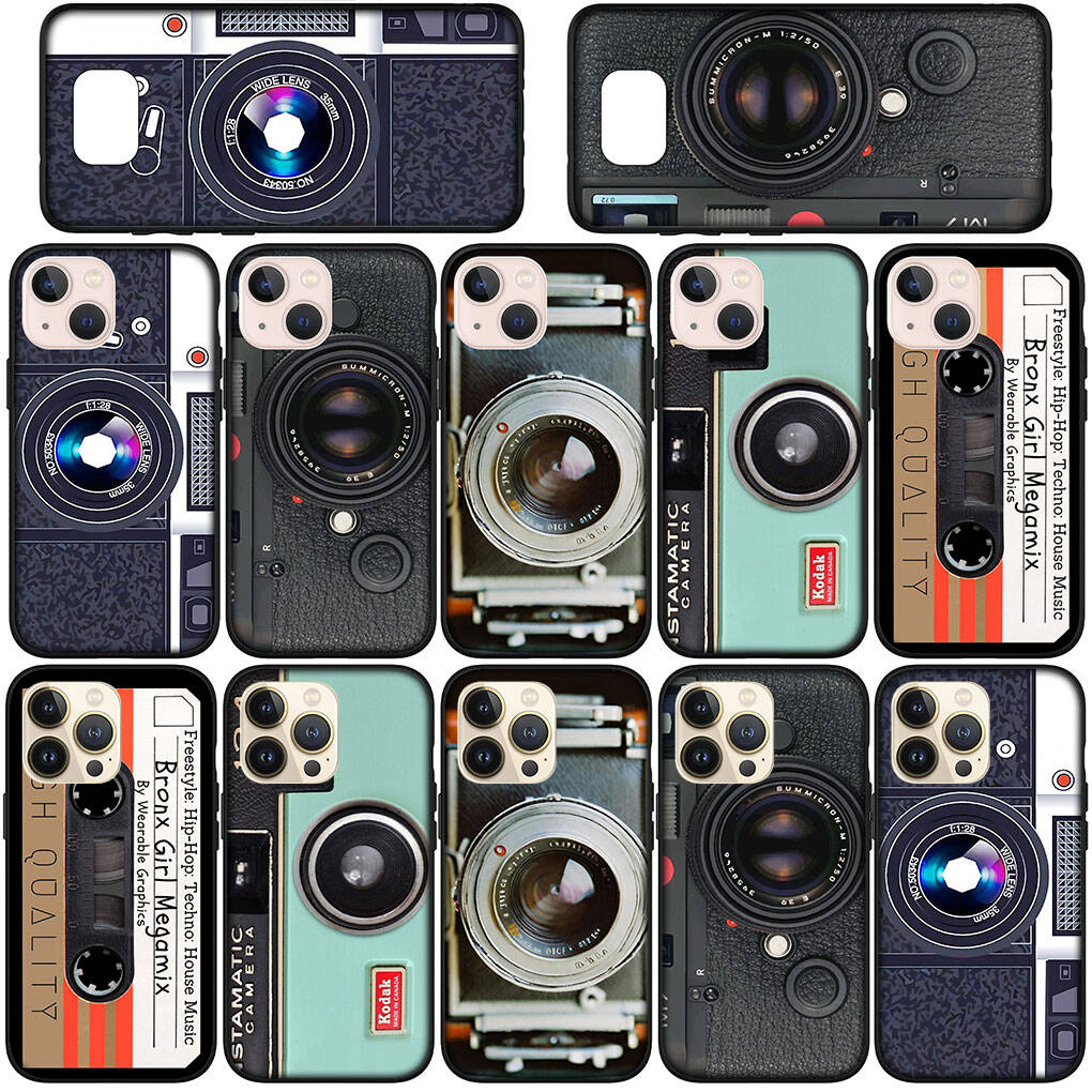 Case for iPhone 17 16 15 Xiaomi Poco F8 F7 X7 X6 M8 C85 C75 C71 Redmi Note 14 13 12 11 Pro Max A3 A4 14C 13C 15C Wallpaper Retro Camera Vintage Cover