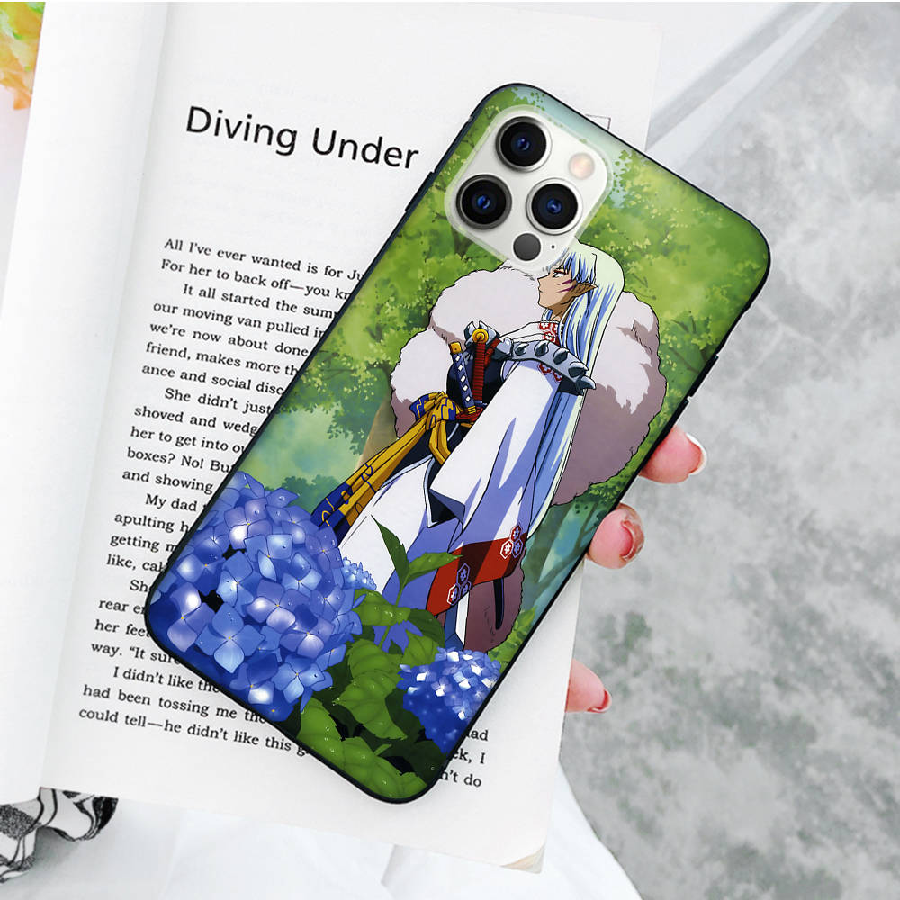 

JW69 InuYasa Hanyō Black Sofe Case for Xiaomi Poco X6 X4 M5 M6 F5 F6 C65 C55 C50 C51 C40 Pro Redmi 14C A3X 13C 12C 11T 10A 9C Note 7 6 8A Plus Redmi Note 10 Pro ирис