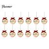Lightweight Seasonal Decorations Christmas Ball Ornaments, Gold Xmas Tree Decoration with Velvet Bow, Luxury Bulbs Shatterproof Plastic Hanging