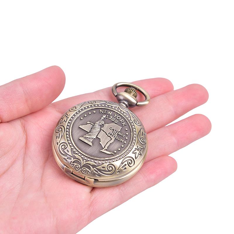 Orologio da Tasca Vintage Design Bussola Bronzo Orologio da Tasca Retrò Bussola Lega di Zinco