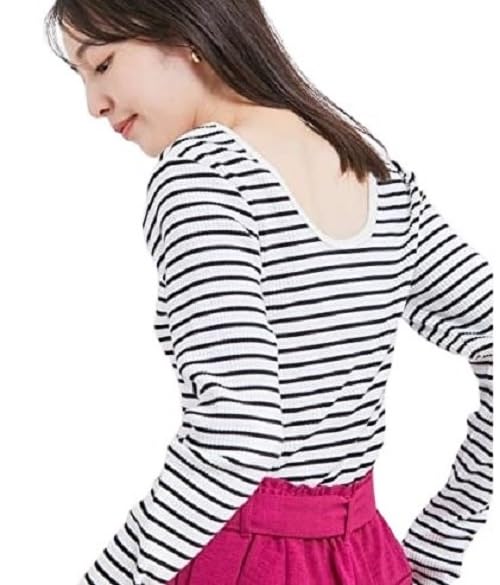 

Washable front and Telekoribu pullover for women BVM13100 White F [Bis] [2-way rear] (11)