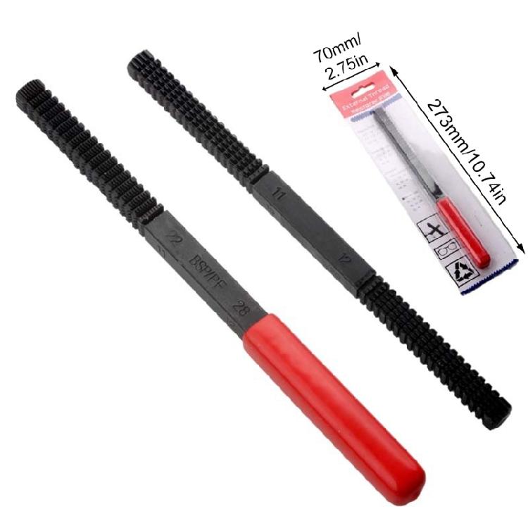 Damaged Screw Thread Repairing File Pipe Bolt Teeth Correction Restorer Hardware Mechanics Bike Fixing Tool