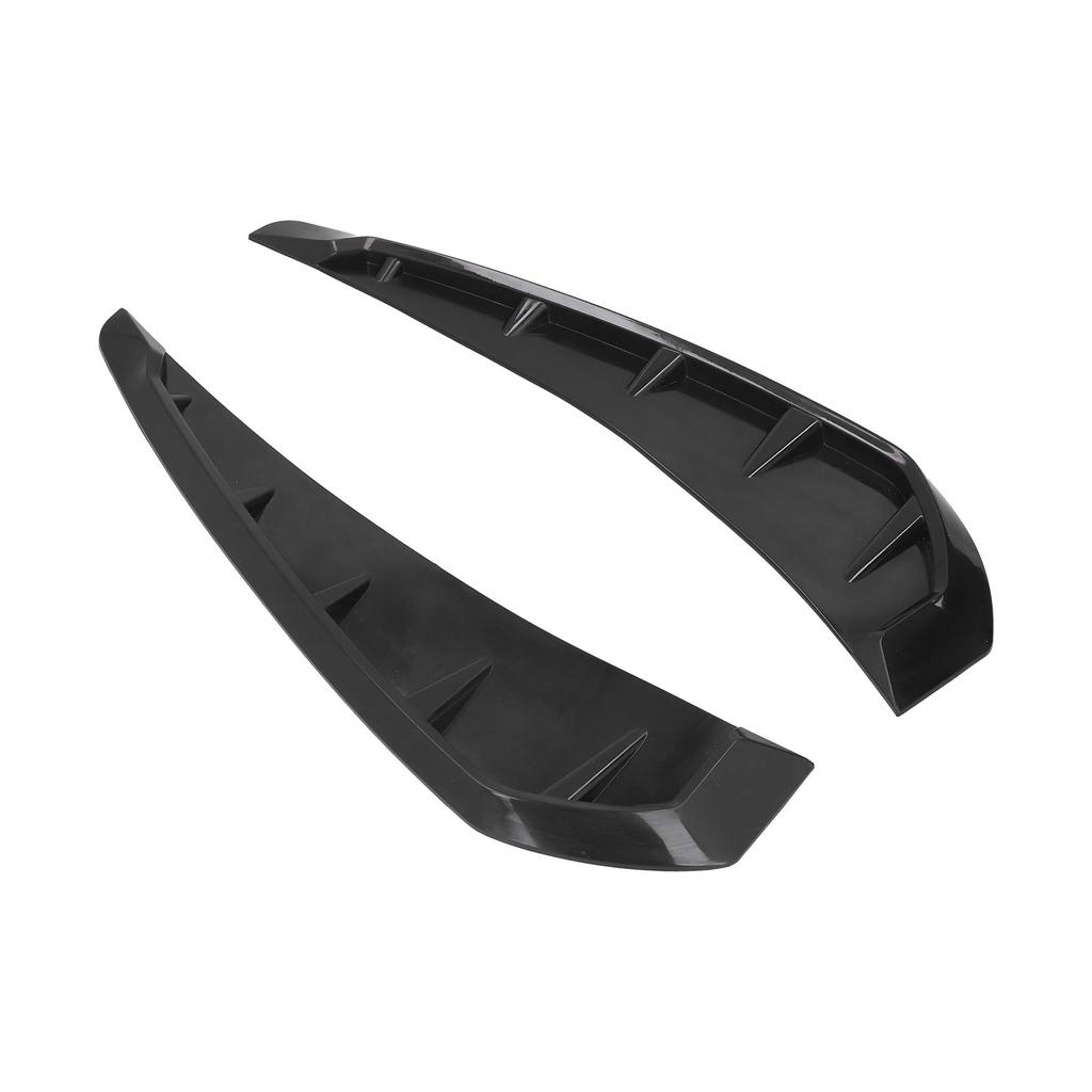 2PCS Coche Lado Aleta Barro Salida de Aire Molduras Cubiertas Izquierda Derecha Goma Negro Decoración Universal