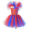 Clown Children's Mesh Princess Dress Girls Christmas Halloween Performance Costume