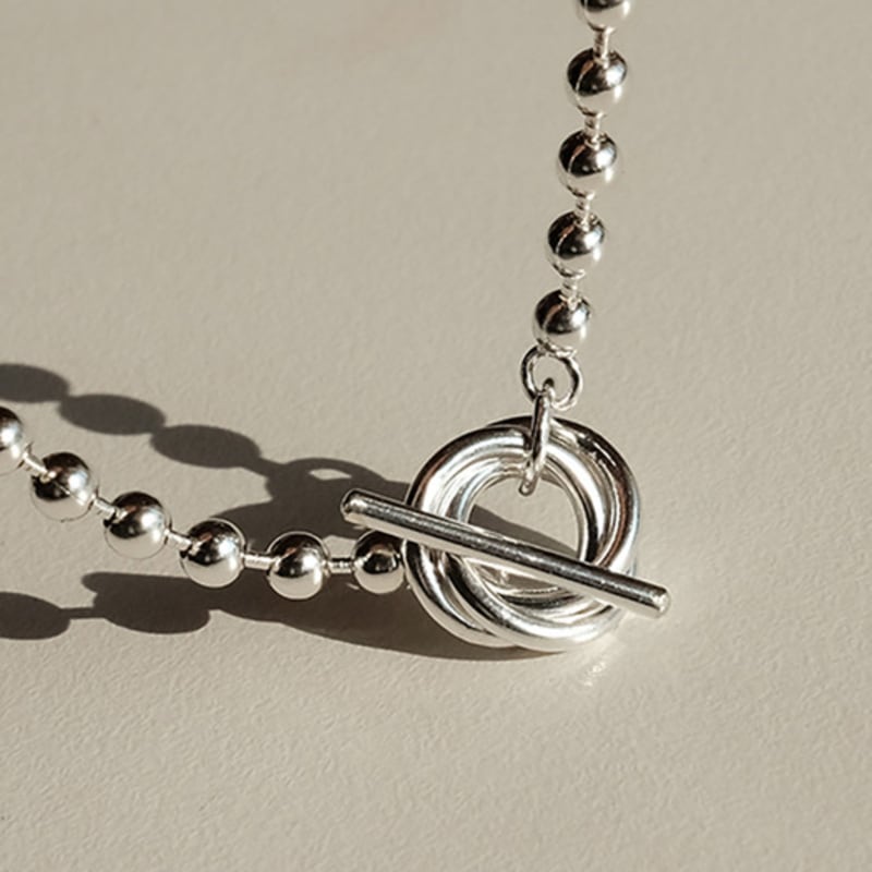 

LNMD Trinity toggle ball necklace 45cm