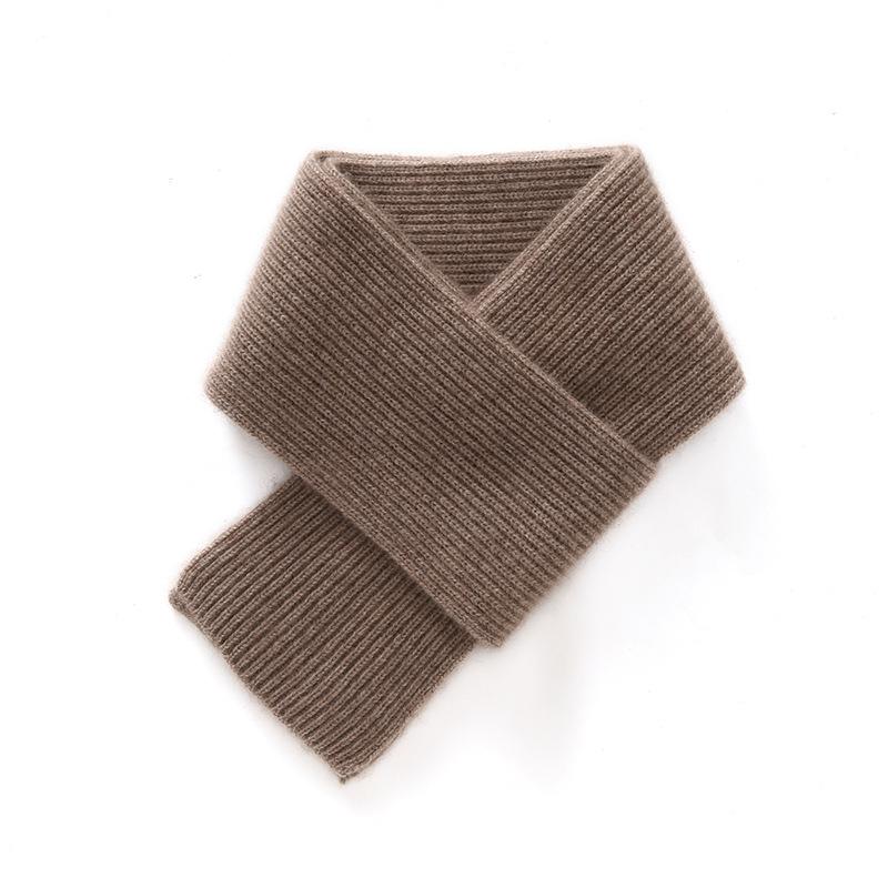 Unisex Korean Style Cashmere Scarf: Soft, Thick, Parent-Child Neck Warmer for Autumn & Winter