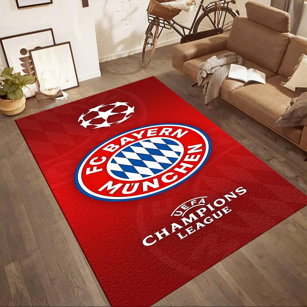 FC Bayern München Quadratische Teppiche sind eine großartige Wahl für Wohnzimmer, Schlafzimmer, Heimdekoration und als Geschenke.
