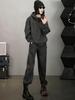 European 2025 Winter Women's Casual Hoodie & Wide-Leg Pants Set