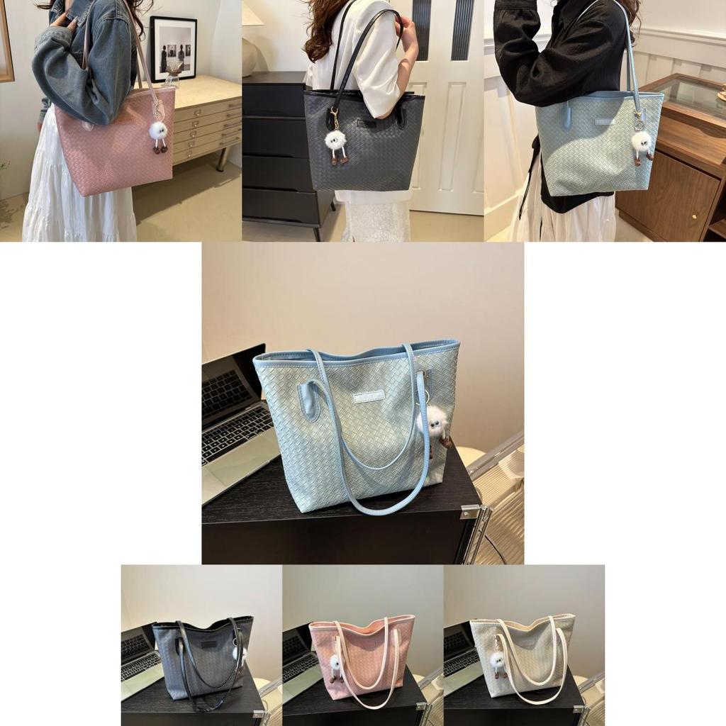 Fashionable Street Trendy Pu Leather Mid-sized Tote Bag For Women 2024