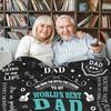 1PC Gift To Dad Thin Blankets for Father's Day Anniversary Birthday Mother's Day for Mom Wife Uncle Grandma Abuela Soft Throw