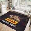 Queensland Maroons Design Crystal Velvet Carpet Cozy Non?Slip Printed Rug For Bedroom Living Room Entrance