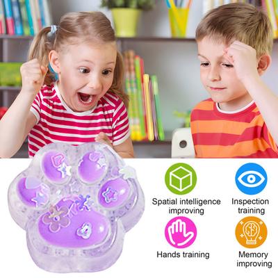 Yousheng 3Pcs Mini Cat Paw Squeeze Toy Stress Relief Kitten Paw Pinch Sensory Toy Kids Adults Soft TPR Stress Ball Calming Animal Claw Fidget Toy