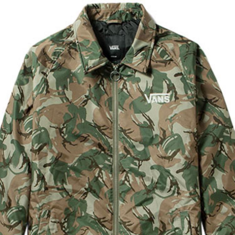 Vans Lightweight Coach Jacket Camouflage Men Jackets VN0A3QTXTDW