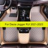 Car Floor Mat For Dacia Jogger RJI    Kit Set Leather  Carpet Rug Auto Foot Pads 100% Fit Accessories Interior