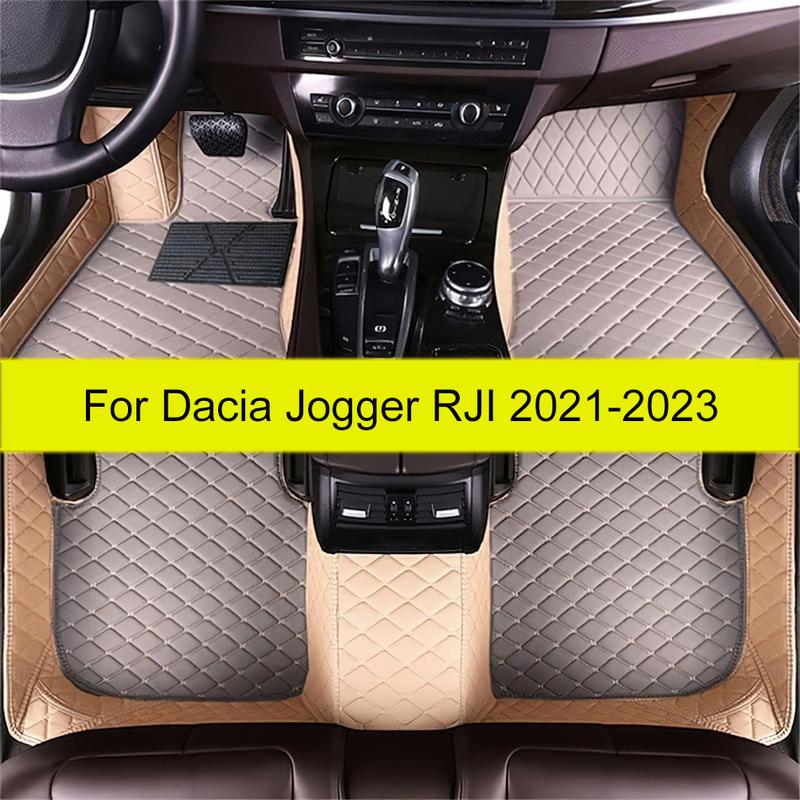 Car Floor Mat For Dacia Jogger RJI Kit Set Leather Carpet Rug Auto Foot Pads 100% Fit Accessories Interior