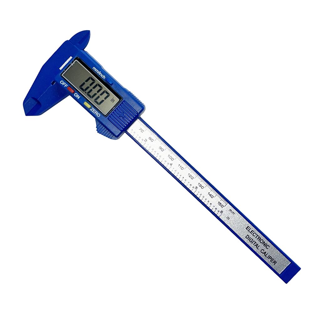 Koravo Electronic Digital Display Vernier Caliper 0-100-150mm All Plastic Digital Small Mini Silver Series Made In China